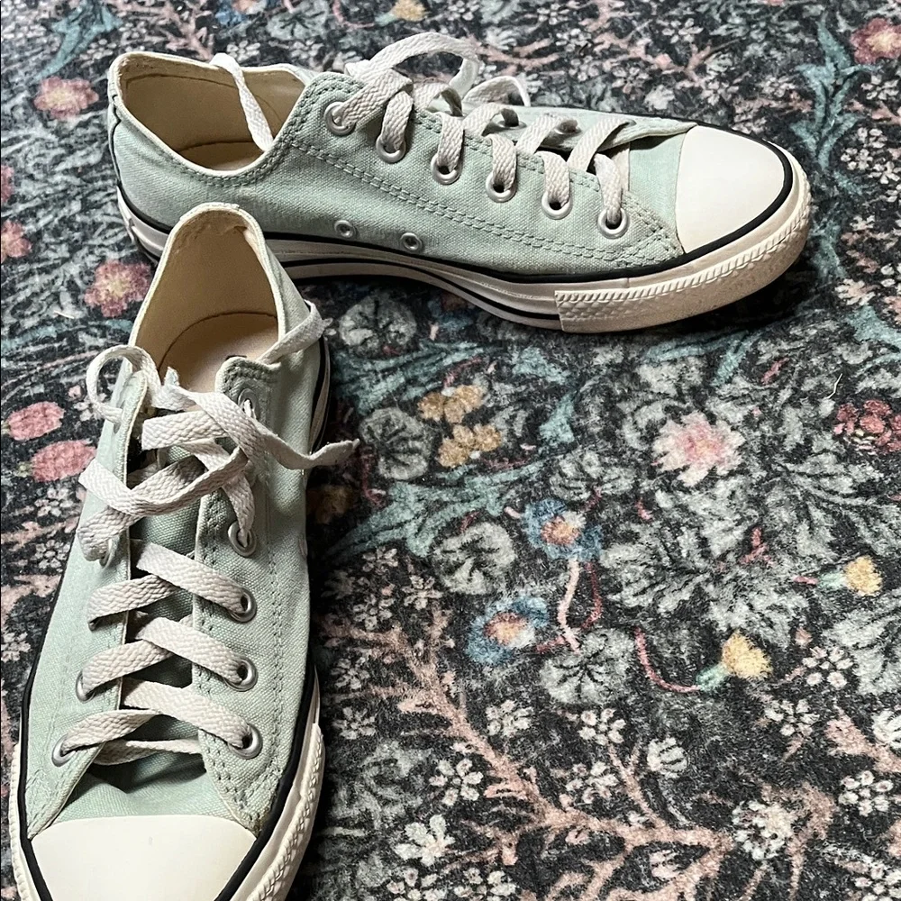 Converse sea glass light green Canvas Sneakers 9 - Picture 6 of 7